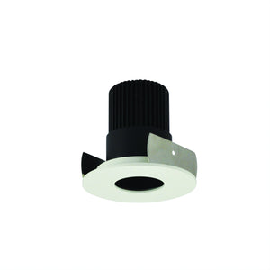 Nora Lighting - NIOB-2RPHCDXBMPW - 2" Round Pinhole - Rec Iolite - Black Pinhole / Matte Powder White Flange