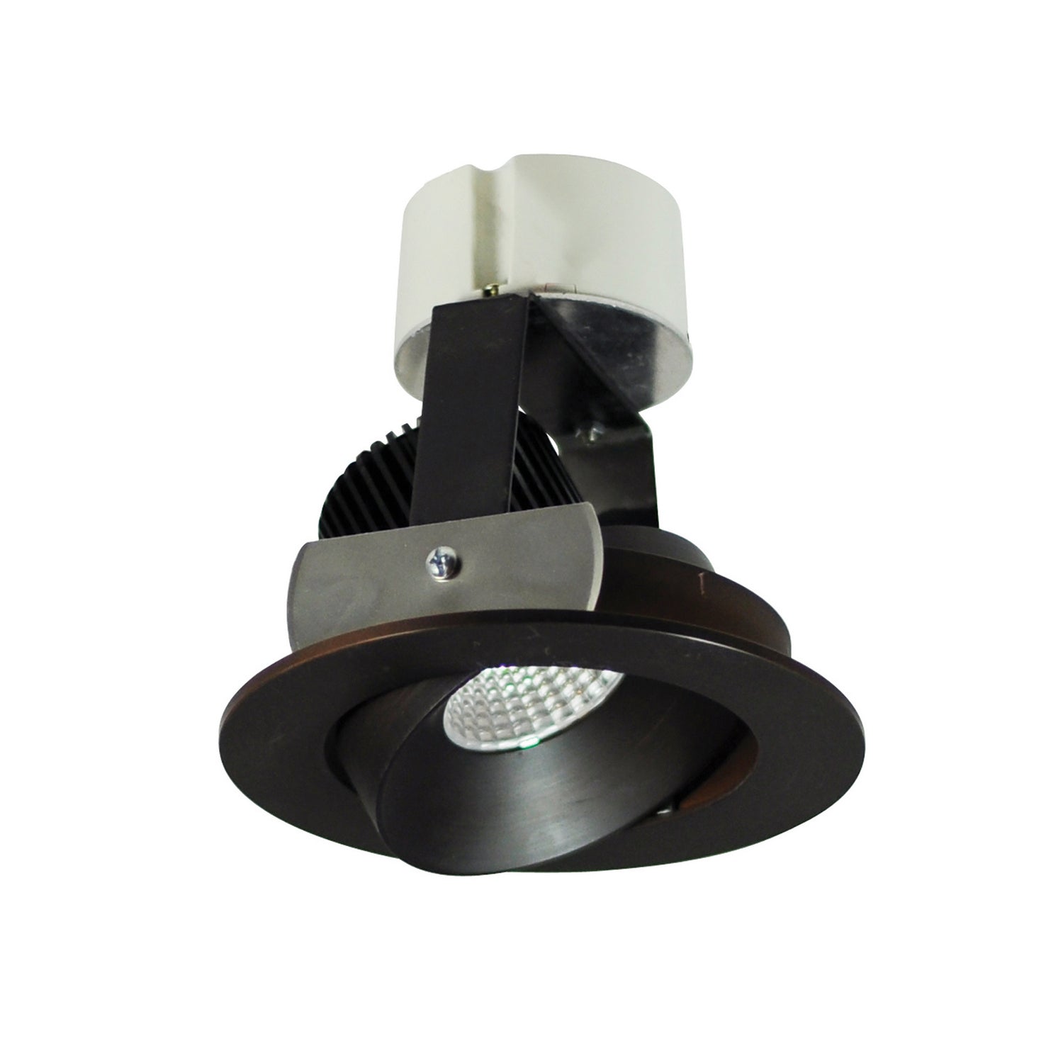 Nora Lighting - NIR-4RC50XBZ - 4" Retrofit Round Reg Cone Adj - Rec Iolite - Bronze Reflector / Bronze Flange