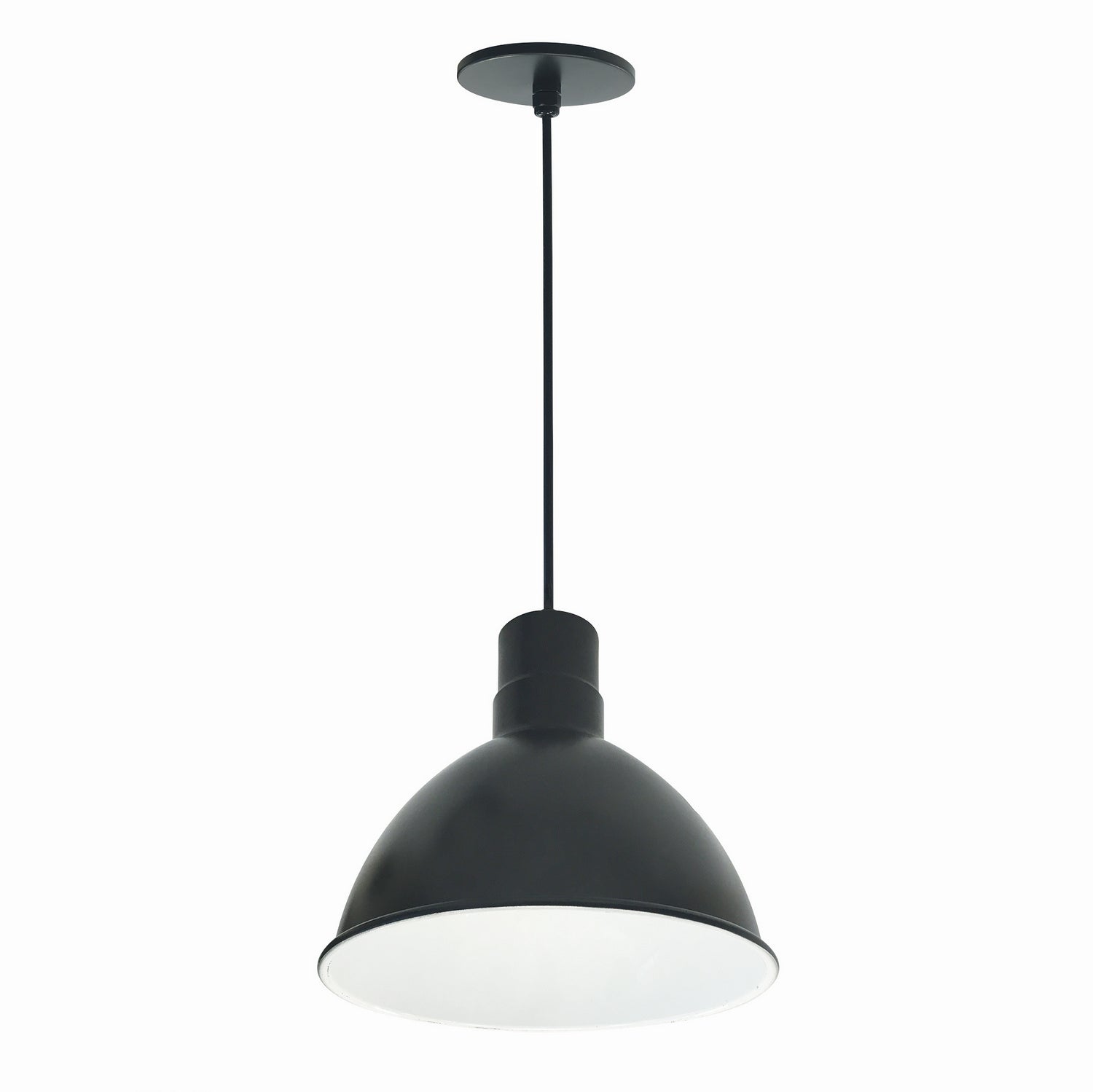 Nora Lighting - NRLM-10C3035BWLE4 - 10" Rlm Shade - LED Rlm - Black Outer / White Inner