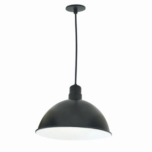 Nora Lighting - NRLM-16C2530BWLE4 - 16" Rlm Shade - LED Rlm - Black Outer / White Inner