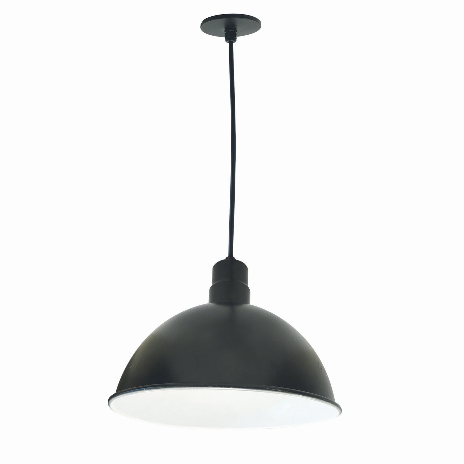 Nora Lighting - NRLM-16C2535BWLE4 - 16" Rlm Shade - LED Rlm - Black Outer / White Inner