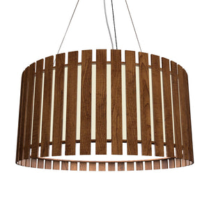 Accord Lighting - 1092.06 - Three Light Pendant - Slatted - Imbuia