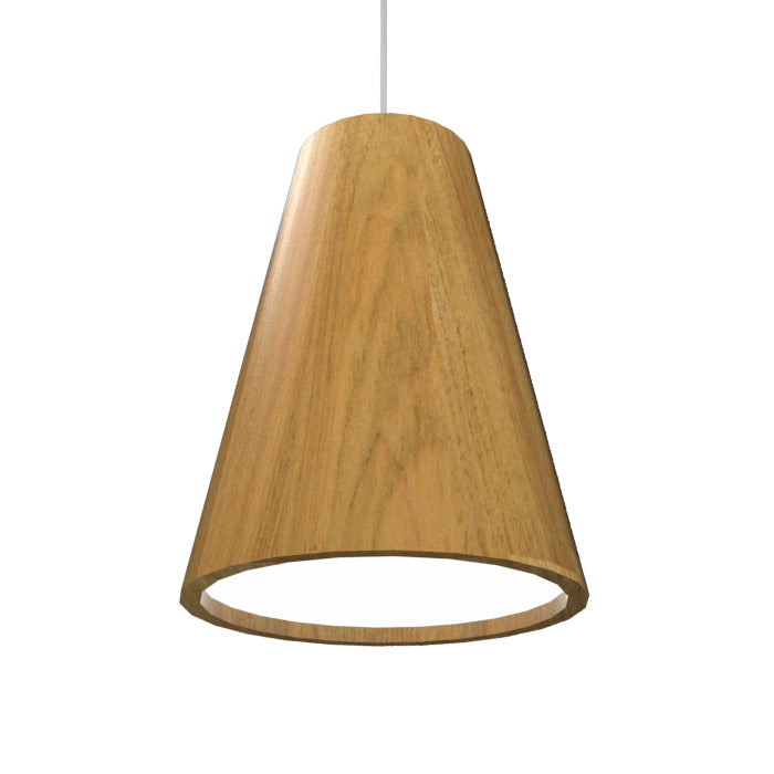 Accord Lighting - 1130.09 - One Light Pendant - Conical - Louro Freijo