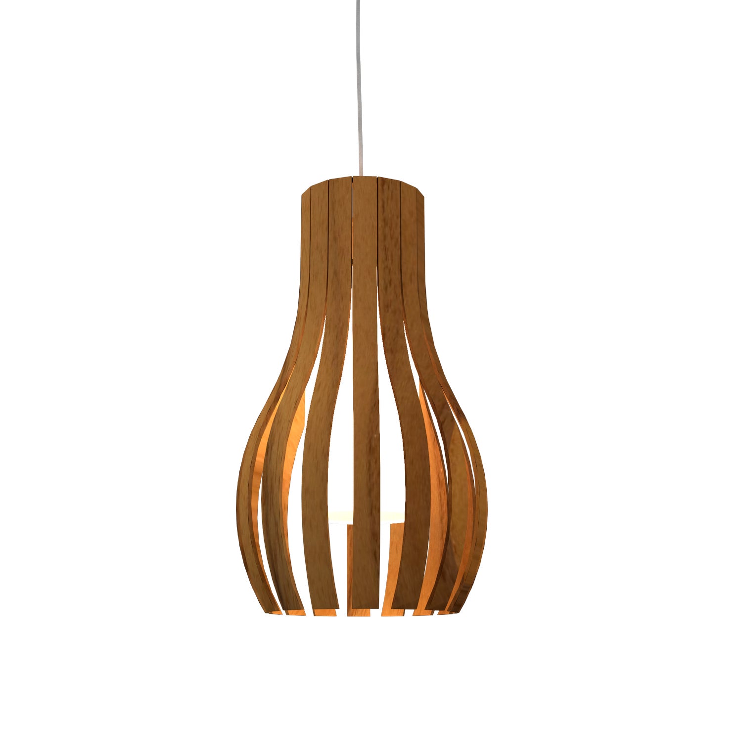 Accord Lighting - 1153.12 - One Light Pendant - Barrel - Teak