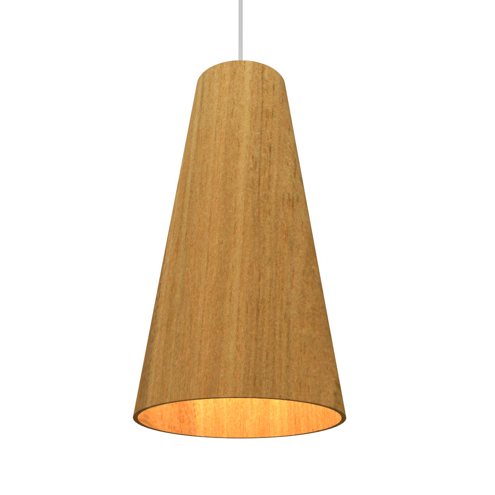 Accord Lighting - 1233.09 - One Light Pendant - Conical - Louro Freijo