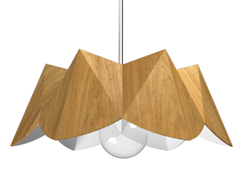 Accord Lighting - 1299.09 - One Light Pendant - Physalis - Louro Freijo