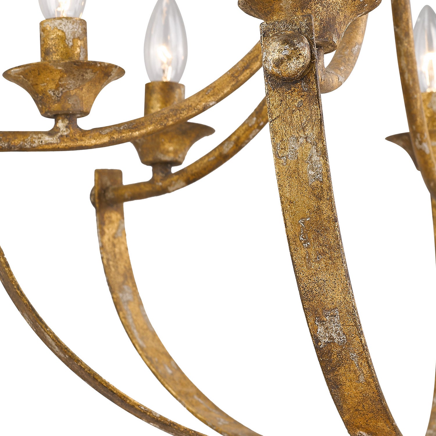 Golden - 0815-6 HG - Six Light Chandelier - Victoria - Heirloom Gold