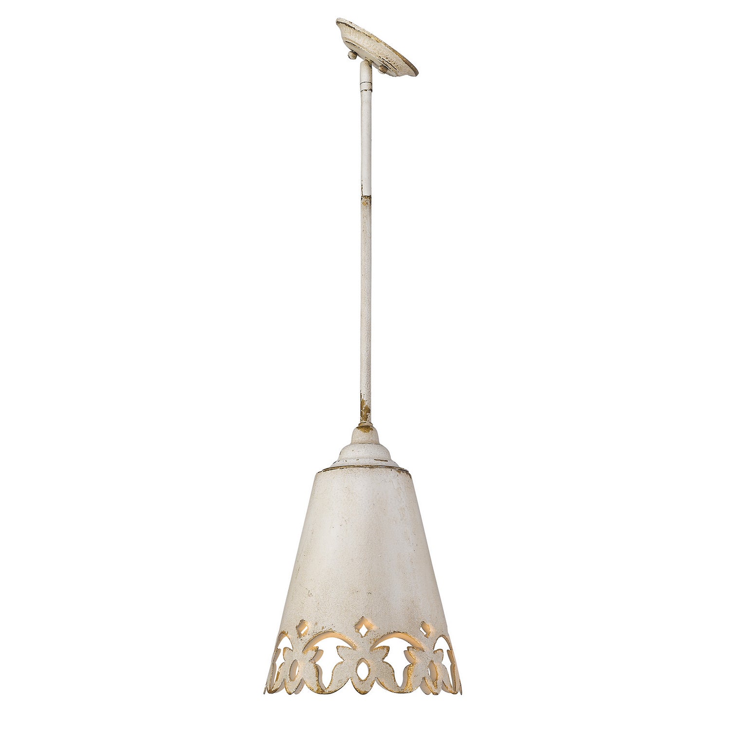 Golden - 0883-S AI - One Light Pendant - Eloise - Antique Ivory