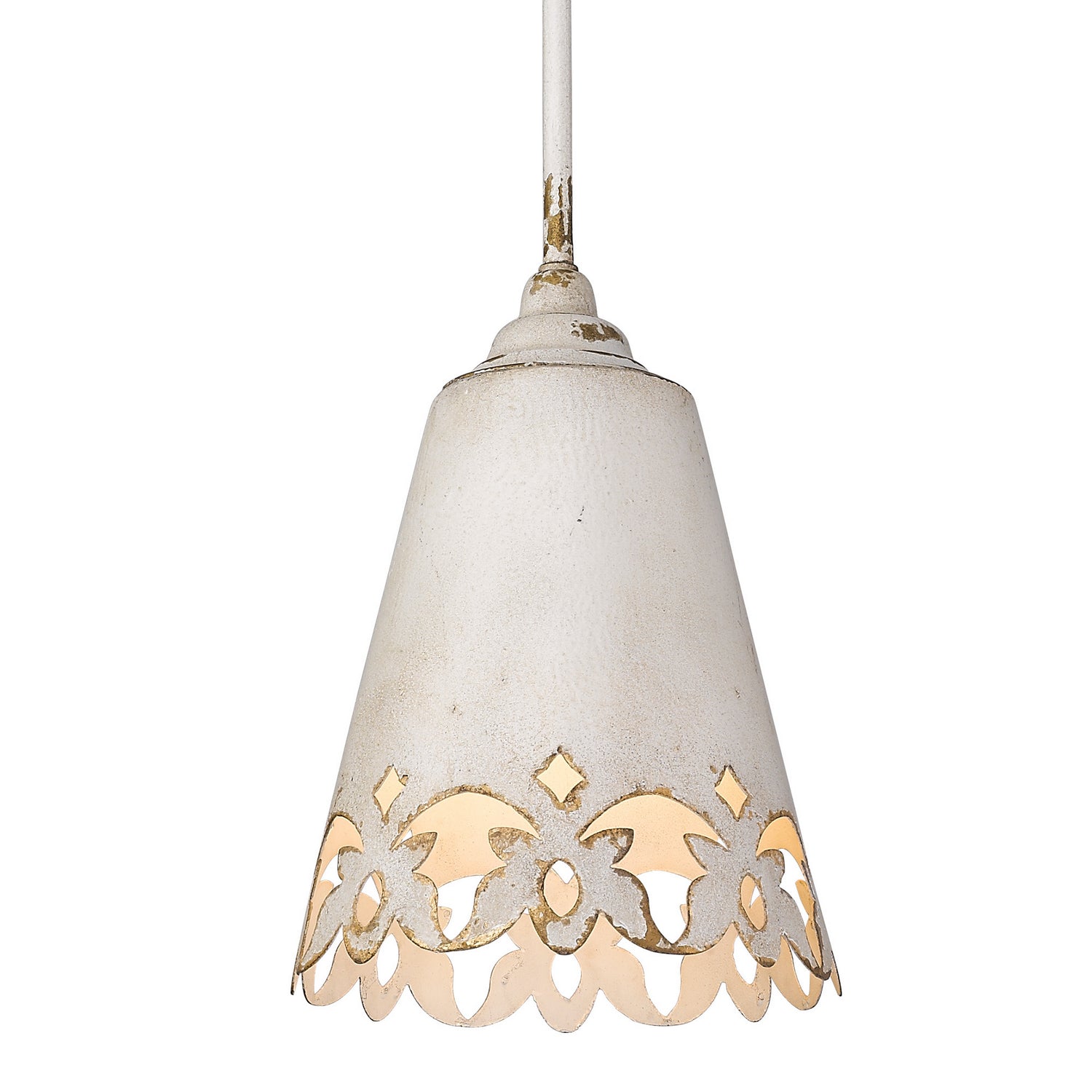 Golden - 0883-S AI - One Light Pendant - Eloise - Antique Ivory