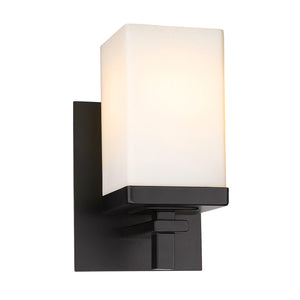 Golden - DDDD-BA1 BLK-OP - One Light Wall Sconce - Maddox BLK - Matte Black