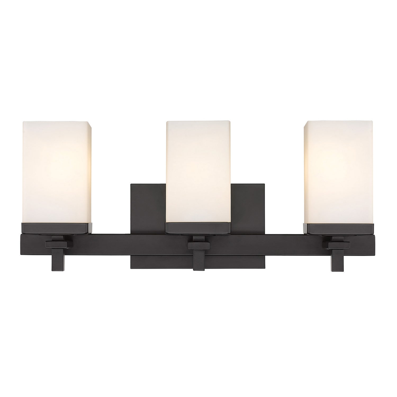 Golden - DDDD-BA3 BLK-OP - Three Light Bath Vanity - Maddox BLK - Matte Black