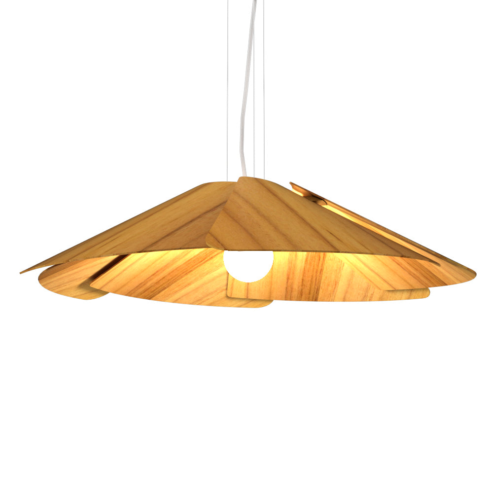 Accord Lighting - 1365.12 - One Light Pendant - Fuchsia - Teak