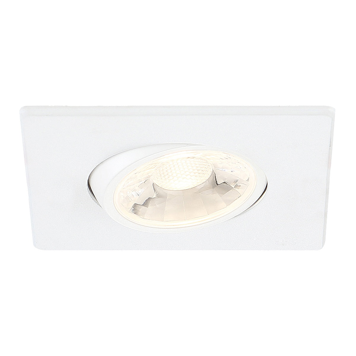 Eurofase - 34892-40-02 - LED REC,3IN,SQ GMBL,8W,40K,WHT - 34892-40 - White
