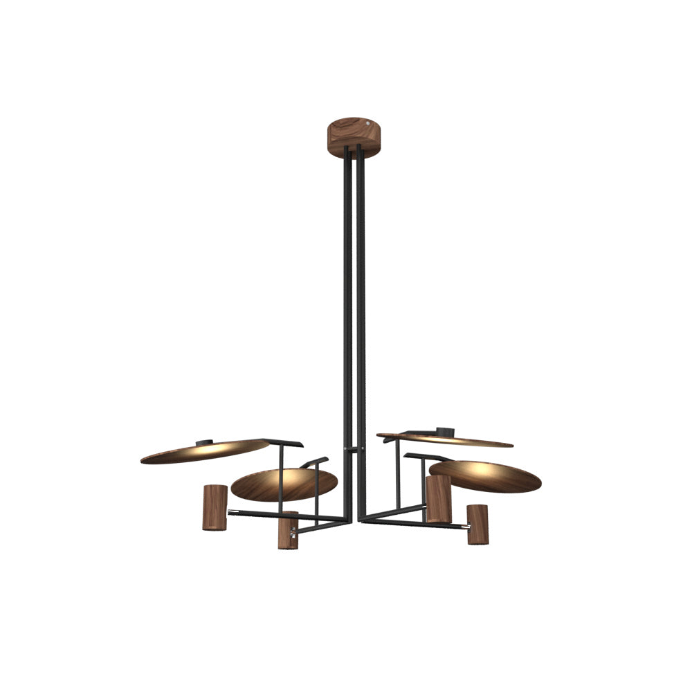 Accord Lighting - 1419.18 - Four Light Pendant - Dot - American Walnut