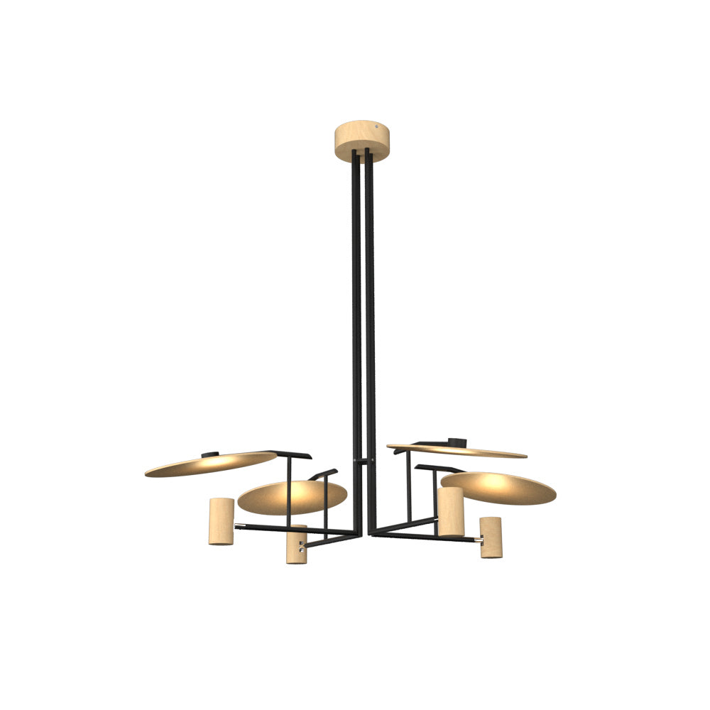 Accord Lighting - 1419.34 - Four Light Pendant - Dot - Maple