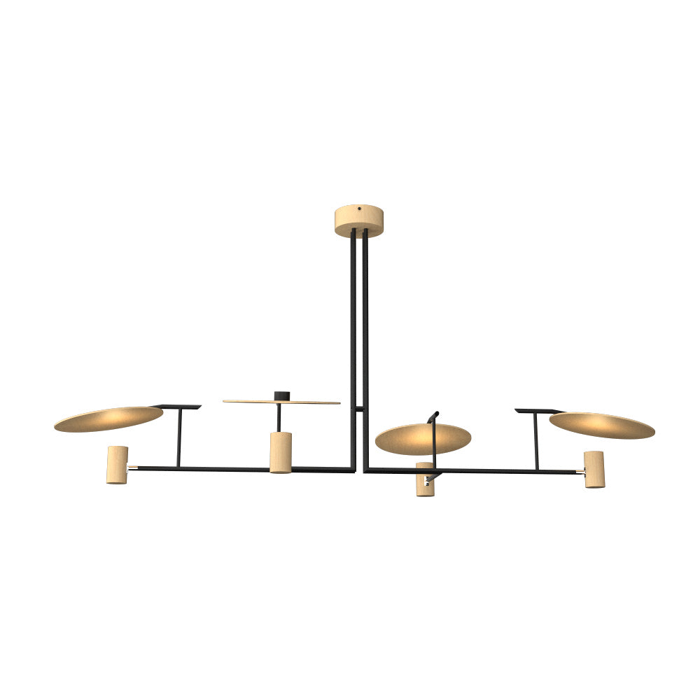 Accord Lighting - 1420.34 - Four Light Pendant - Dot - Maple