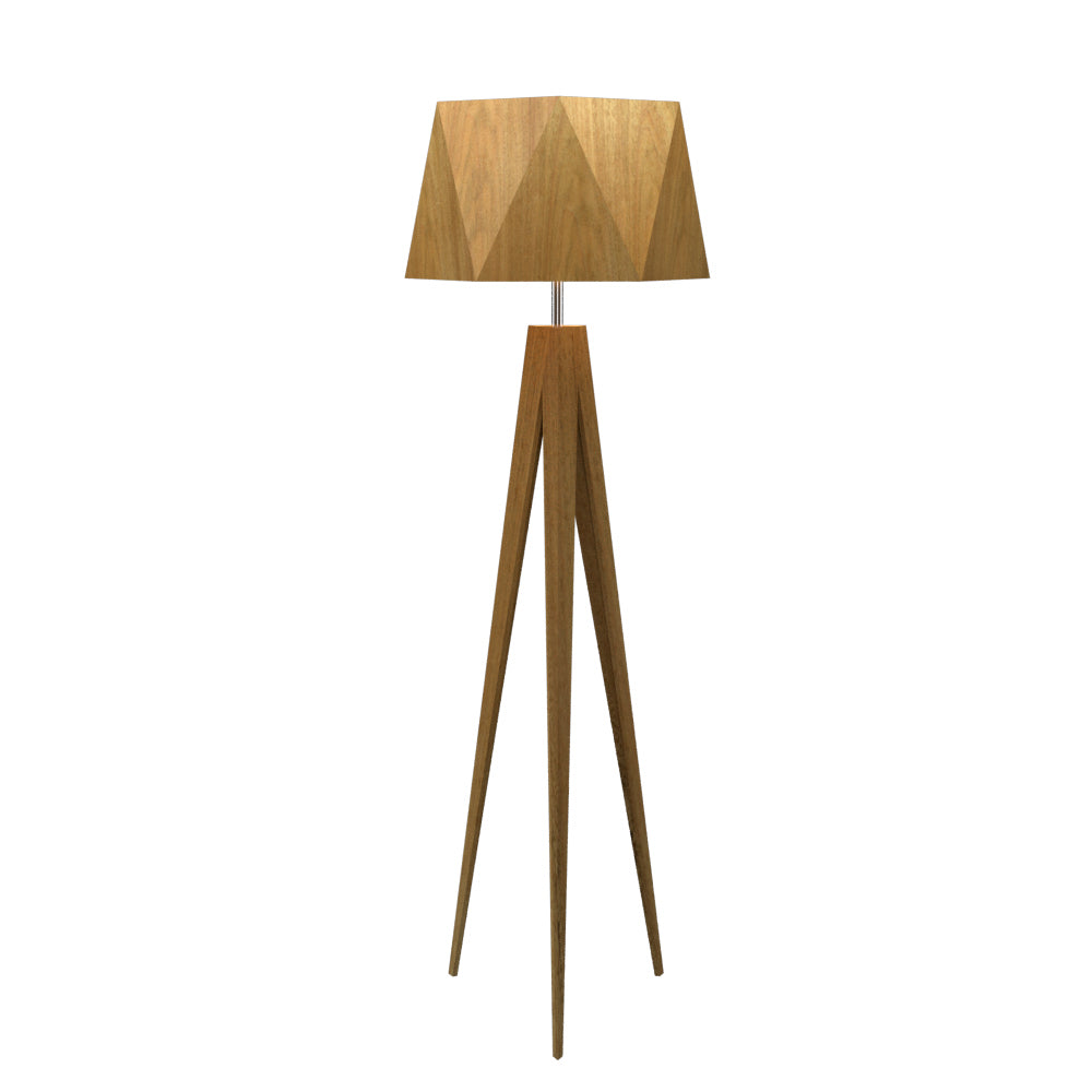 Accord Lighting - 3034.09 - One Light Floor Lamp - Facet - Louro Freijo