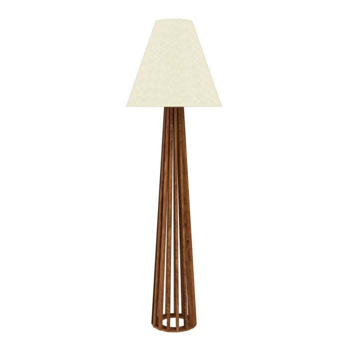 Accord Lighting - 361.06 - One Light Floor Lamp - Slatted - Imbuia