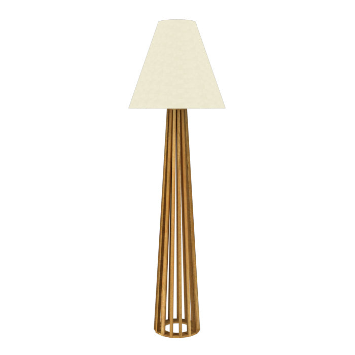 Accord Lighting - 361.09 - One Light Floor Lamp - Slatted - Louro Freijo