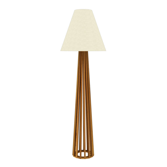 Accord Lighting - 361.12 - One Light Floor Lamp - Slatted - Teak