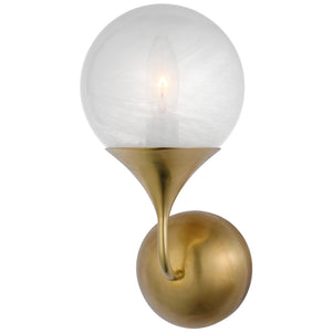 Visual Comfort Signature - ARN 2404HAB-WG - One Light Wall Sconce - Cristol - Hand-Rubbed Antique Brass