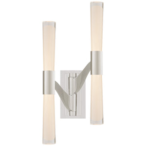 Visual Comfort Signature - ARN 2471PN-CG - LED Wall Sconce - Brenta - Polished Nickel