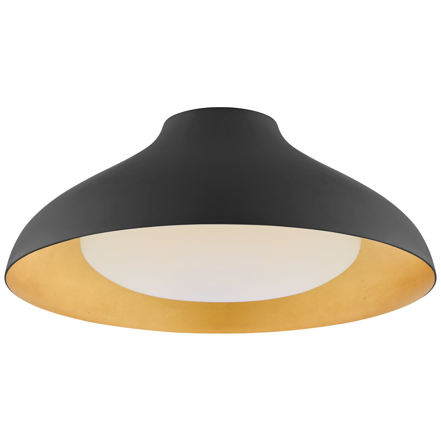 Visual Comfort Signature - ARN 4351MBK-SWG - LED Flush Mount - Agnes - Matte Black