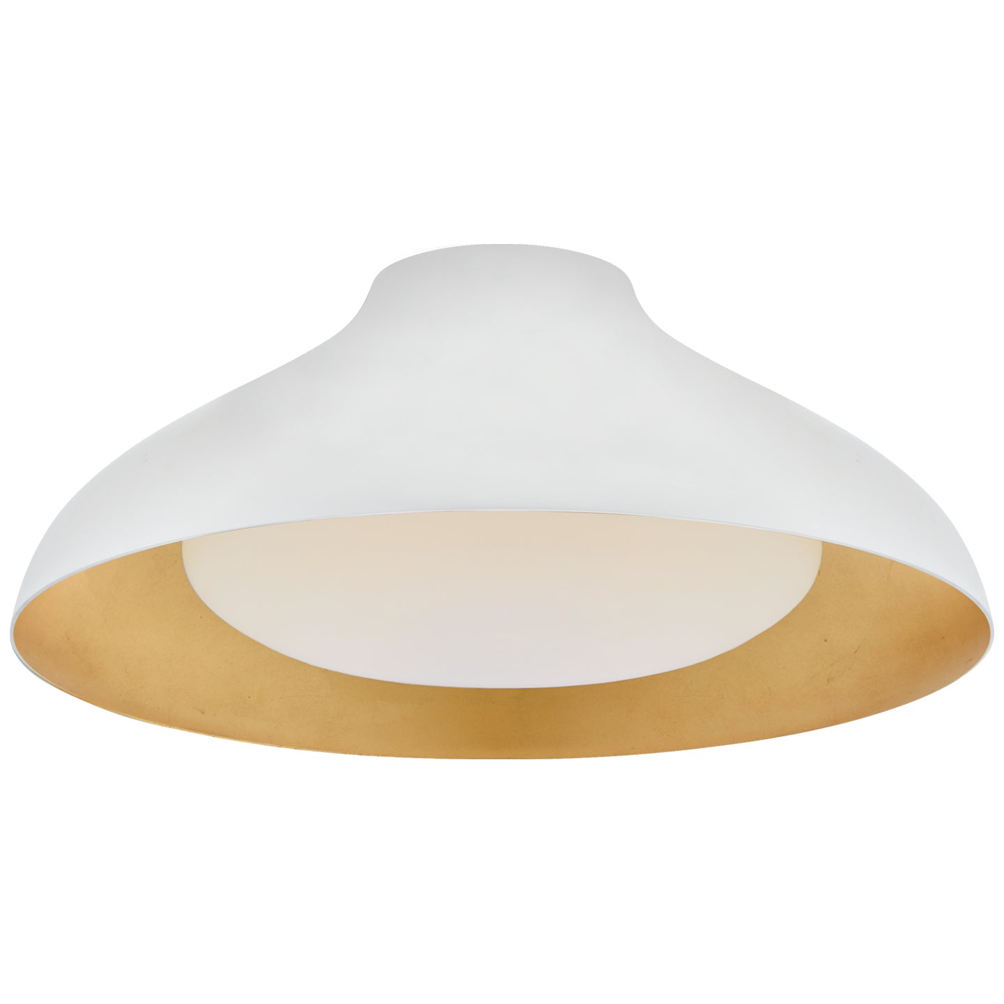 Visual Comfort Signature - ARN 4351PW-SWG - LED Flush Mount - Agnes - Plaster White