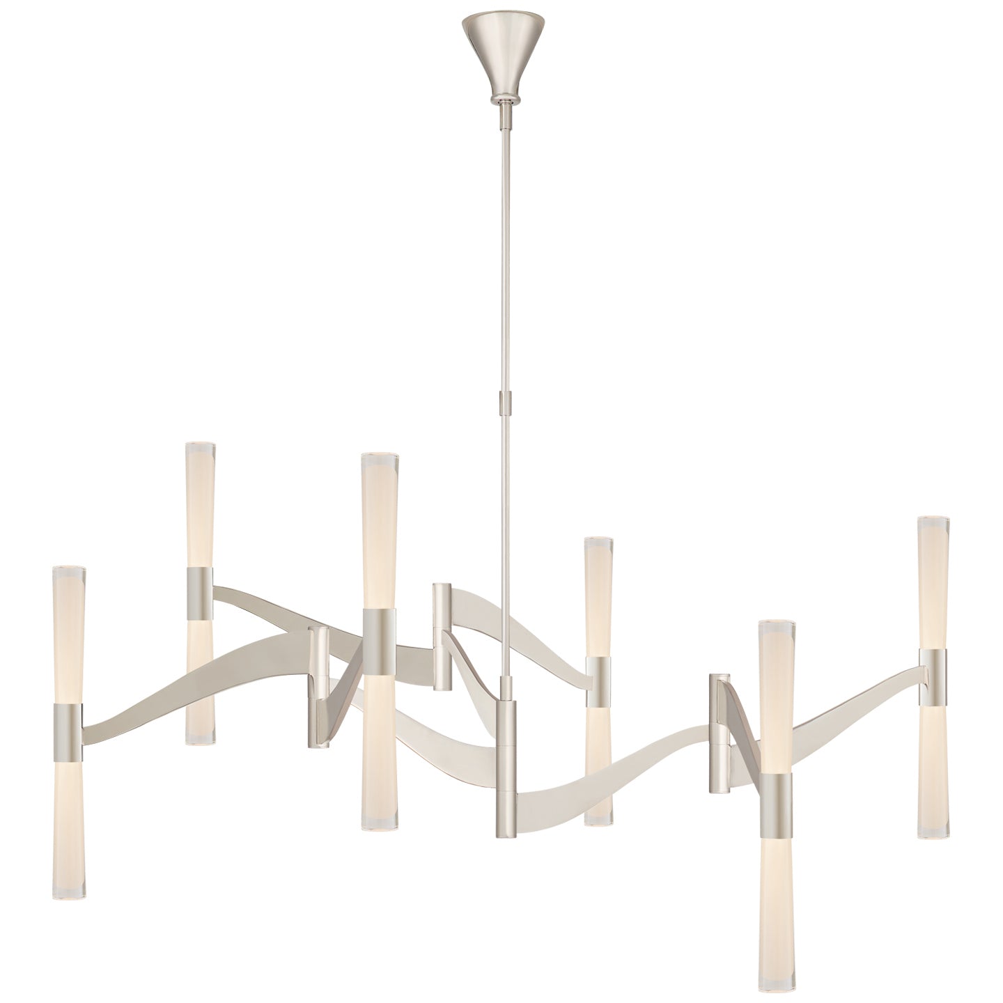 Visual Comfort Signature - ARN 5472PN-CG - LED Chandelier - Brenta - Polished Nickel