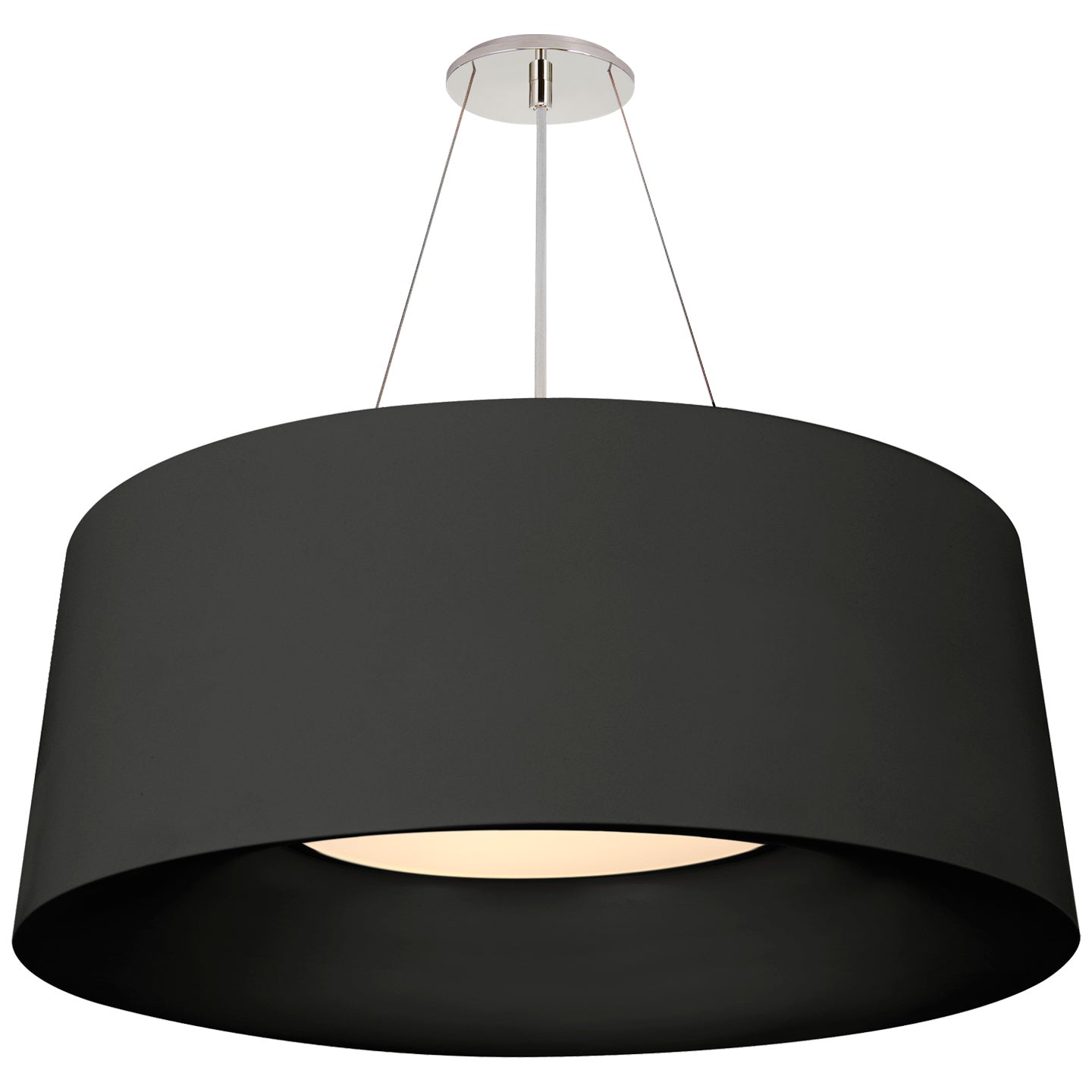 Visual Comfort Signature - BBL 5090BLK - Three Light Pendant - Halo - Matte Black