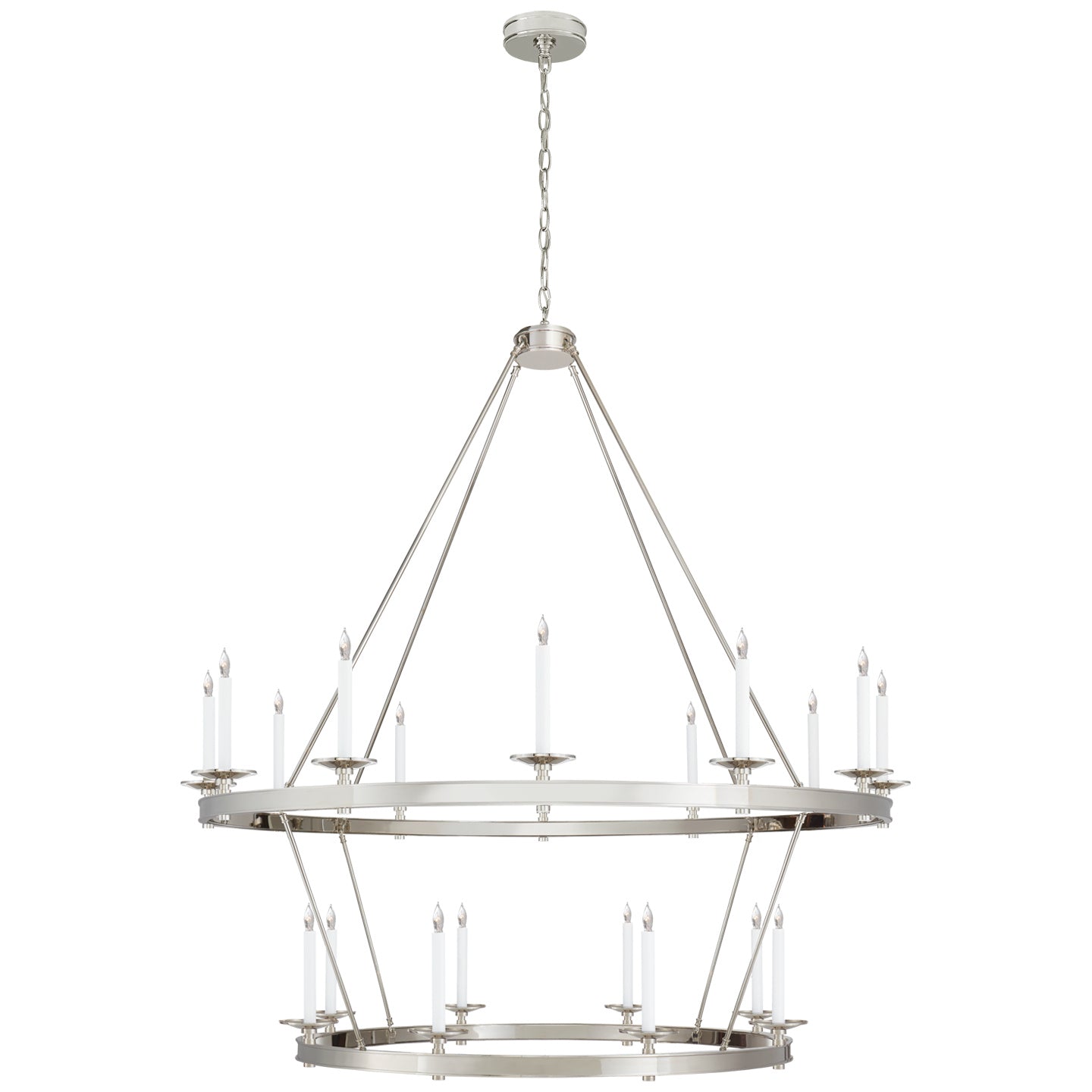 Visual Comfort Signature - CHC 1608PN - 20 Light Chandelier - Launceton - Polished Nickel