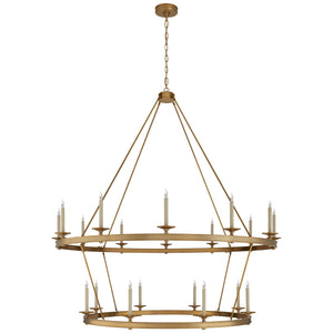 Visual Comfort Signature - CHC 1609AB - 20 Light Chandelier - Launceton - Antique-Burnished Brass