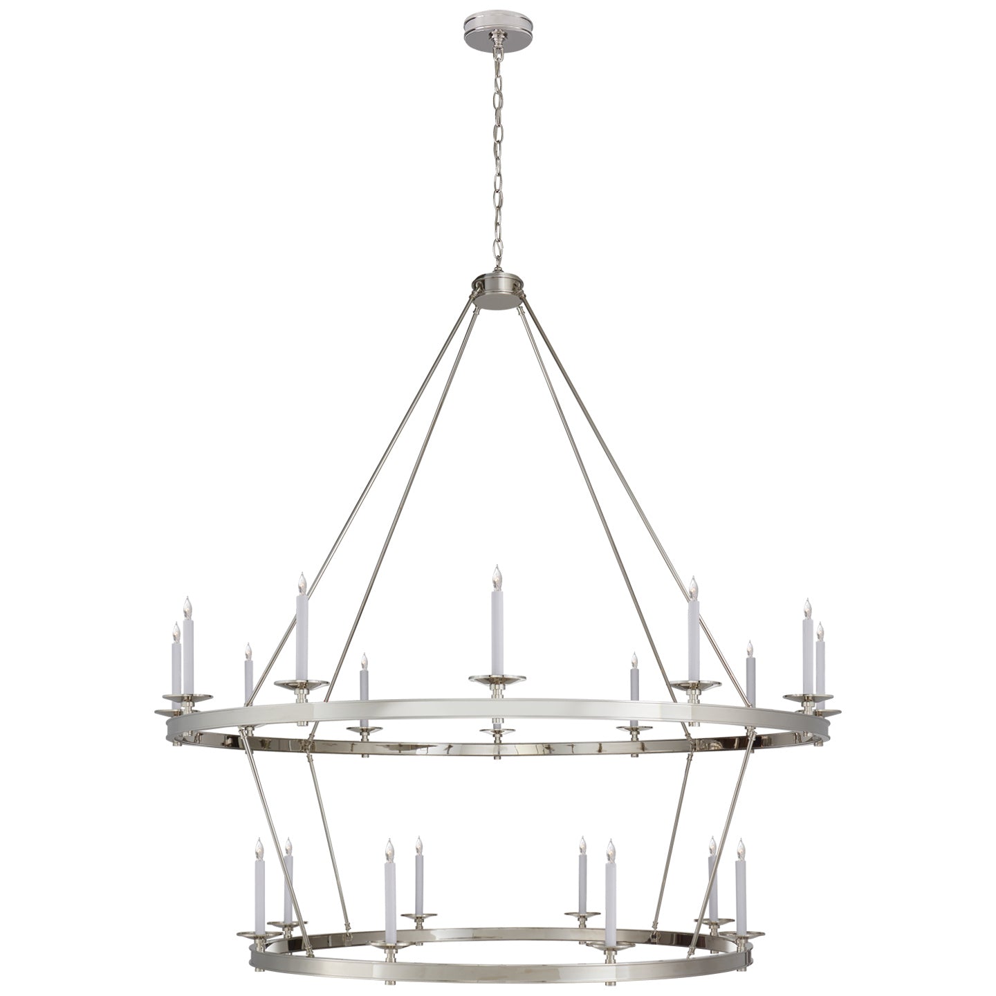 Visual Comfort Signature - CHC 1609PN - 20 Light Chandelier - Launceton - Polished Nickel