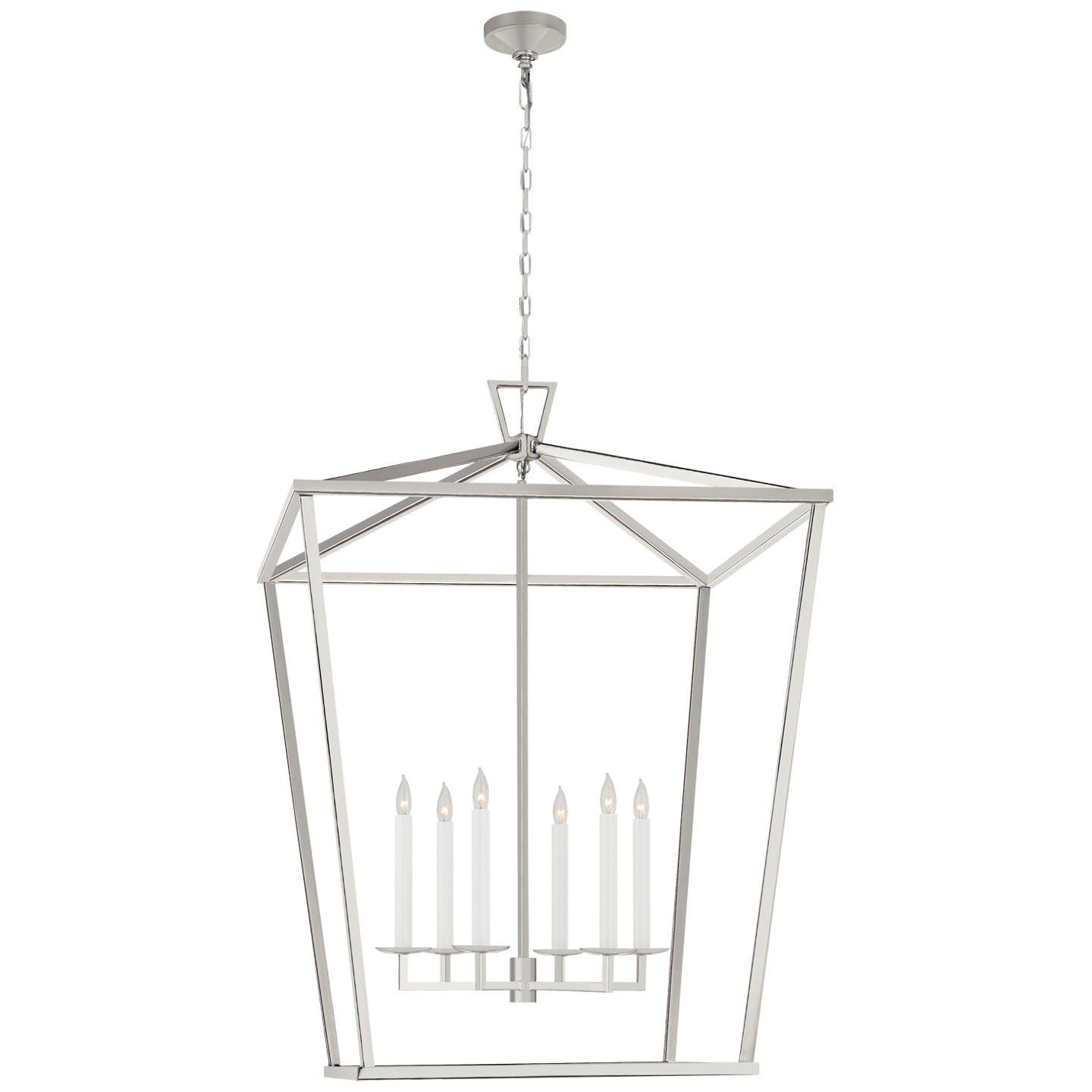 Visual Comfort Signature - CHC 2172PN - Six Light Lantern - Darlana - Polished Nickel