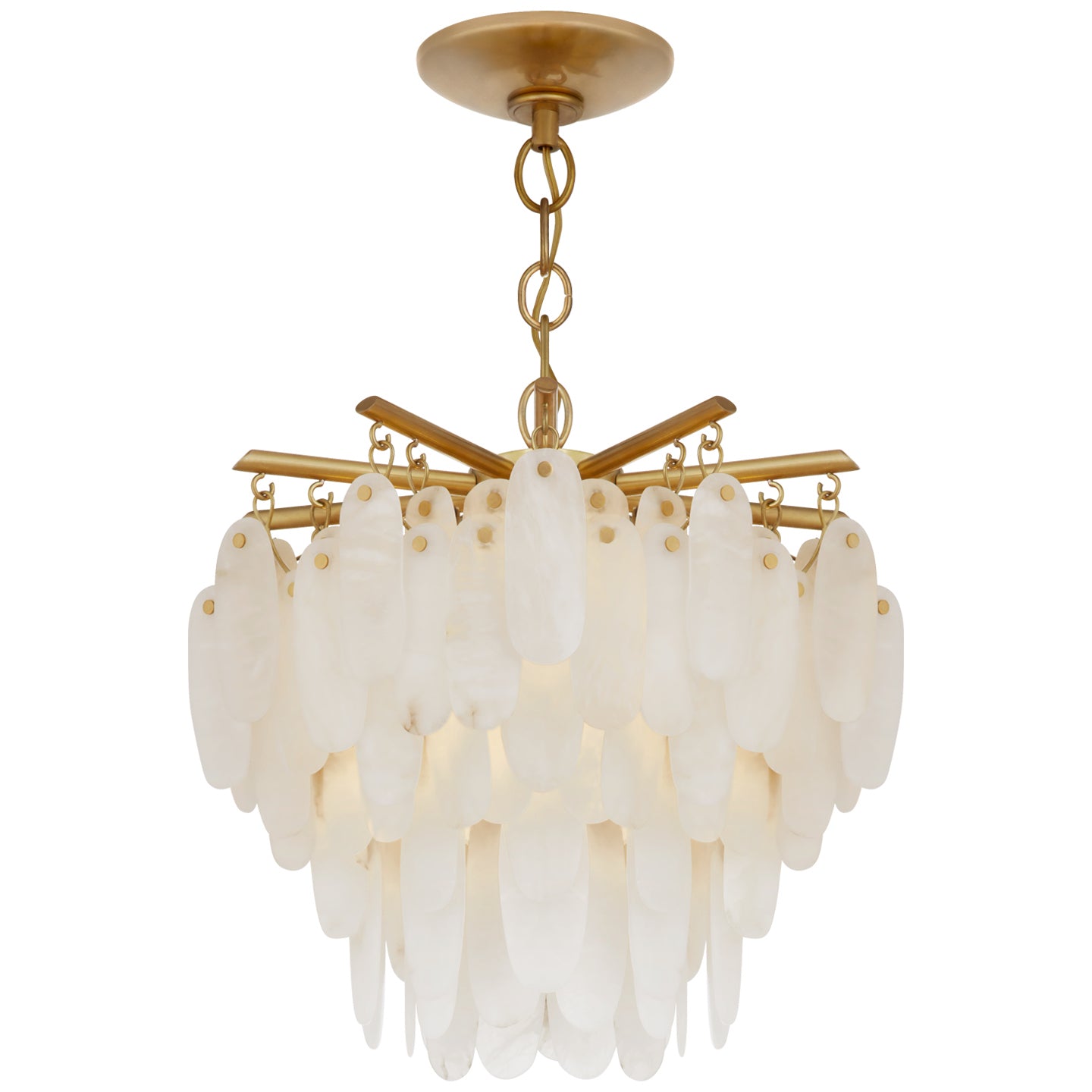 Visual Comfort Signature - CHC 4911AB-ALB - LED Semi-Flush Mount - Cora - Antique-Burnished Brass