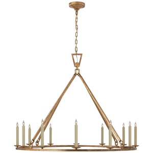 Visual Comfort Signature - CHC 5173GI - 12 Light Chandelier - Darlana Ring - Gilded Iron