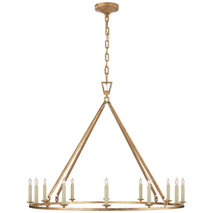 Visual Comfort Signature - CHC 5174GI - 12 Light Chandelier - Darlana Ring - Gilded Iron