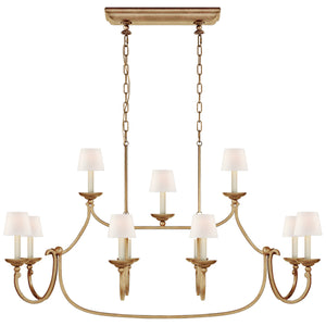 Visual Comfort Signature - CHC 5495GI-L - 11 Light Linear Pendant - Flemish - Gilded Iron