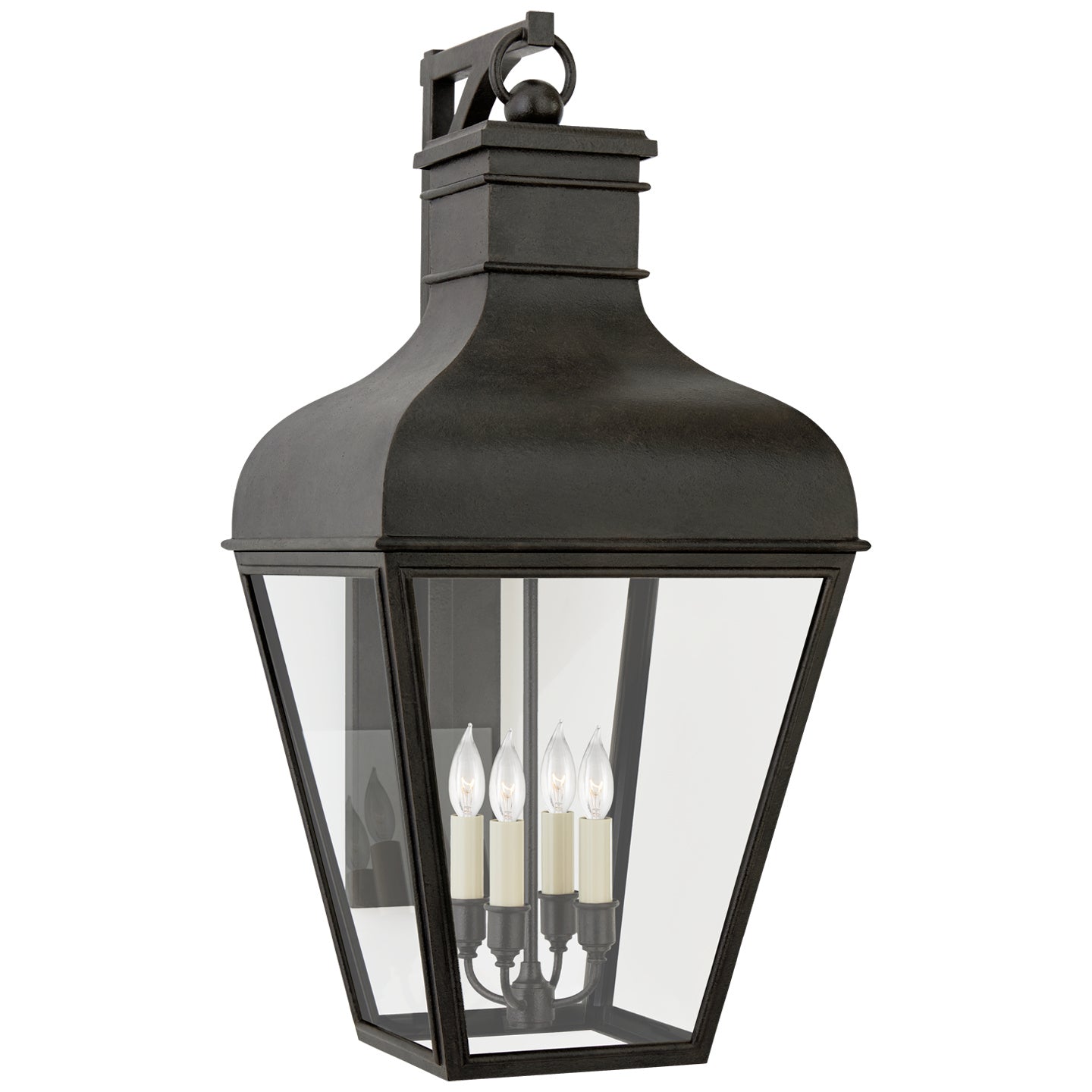 Visual Comfort Signature - CHO 2161FR-CG - Four Light Wall Lantern - Fremont - French Rust