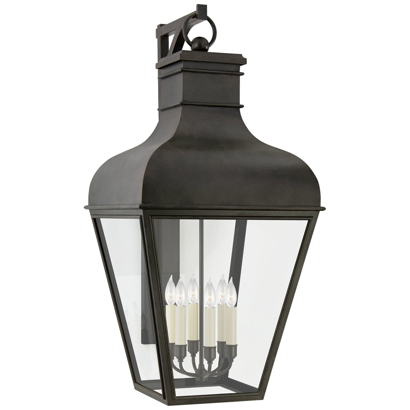 Visual Comfort Signature - CHO 2163FR-CG - Six Light Wall Lantern - Fremont - French Rust