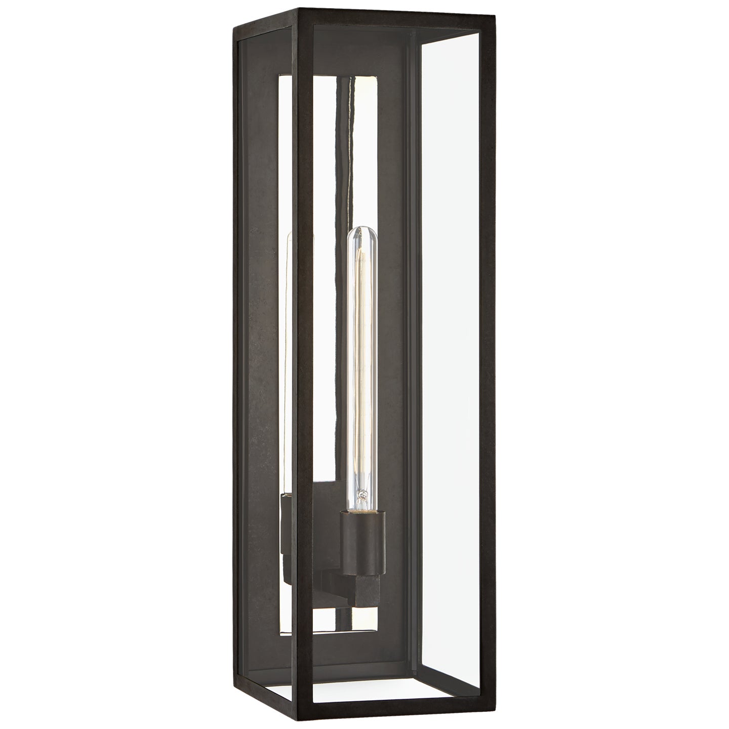 Visual Comfort Signature - CHO 2933AI-CG - One Light Wall Lantern - Fresno - Aged Iron