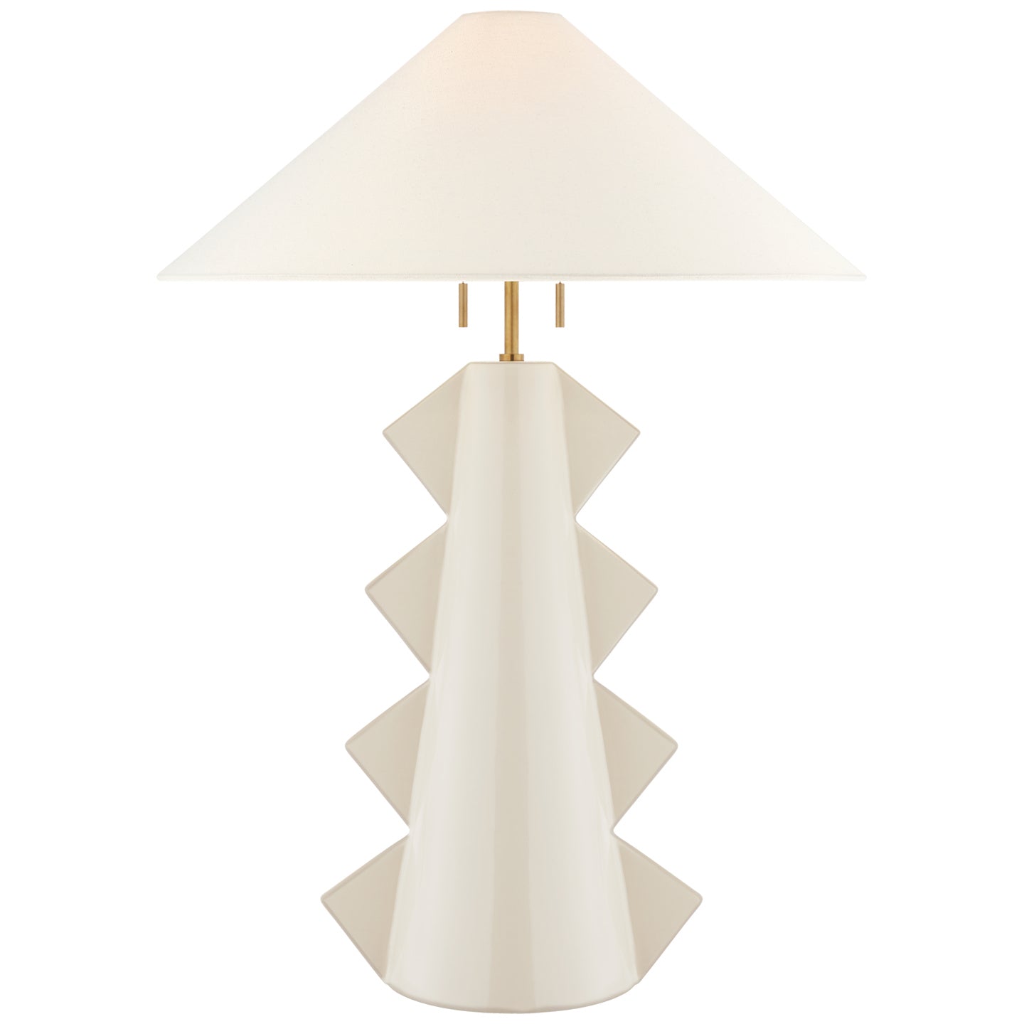 Visual Comfort Signature - KW 3681IVO-L - Two Light Table Lamp - Senso - Ivory