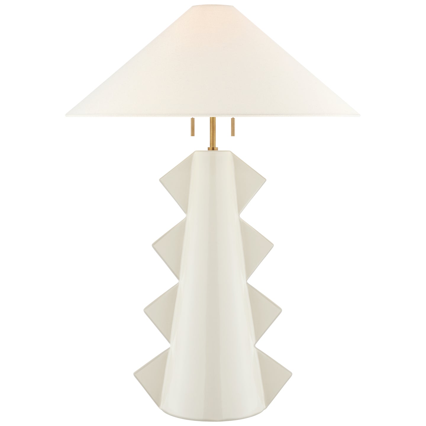 Visual Comfort Signature - KW 3681IVO-L - Two Light Table Lamp - Senso - Ivory