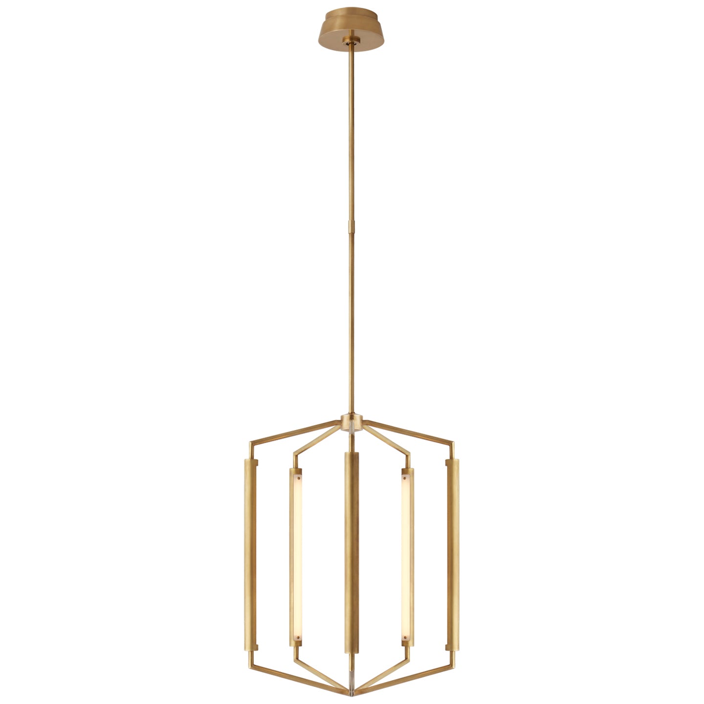 Visual Comfort Signature - KW 5703AB - LED Lantern - Appareil - Antique-Burnished Brass