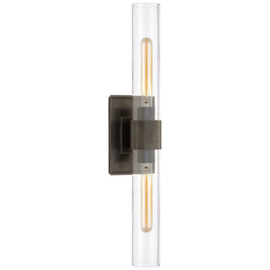 Visual Comfort Signature - S 2164BZ-CG - Two Light Wall Sconce - Presidio - Bronze