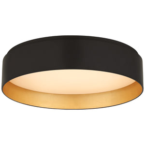 Visual Comfort Signature - S 4042BLK - LED Flush Mount - Shaw - Matte Black