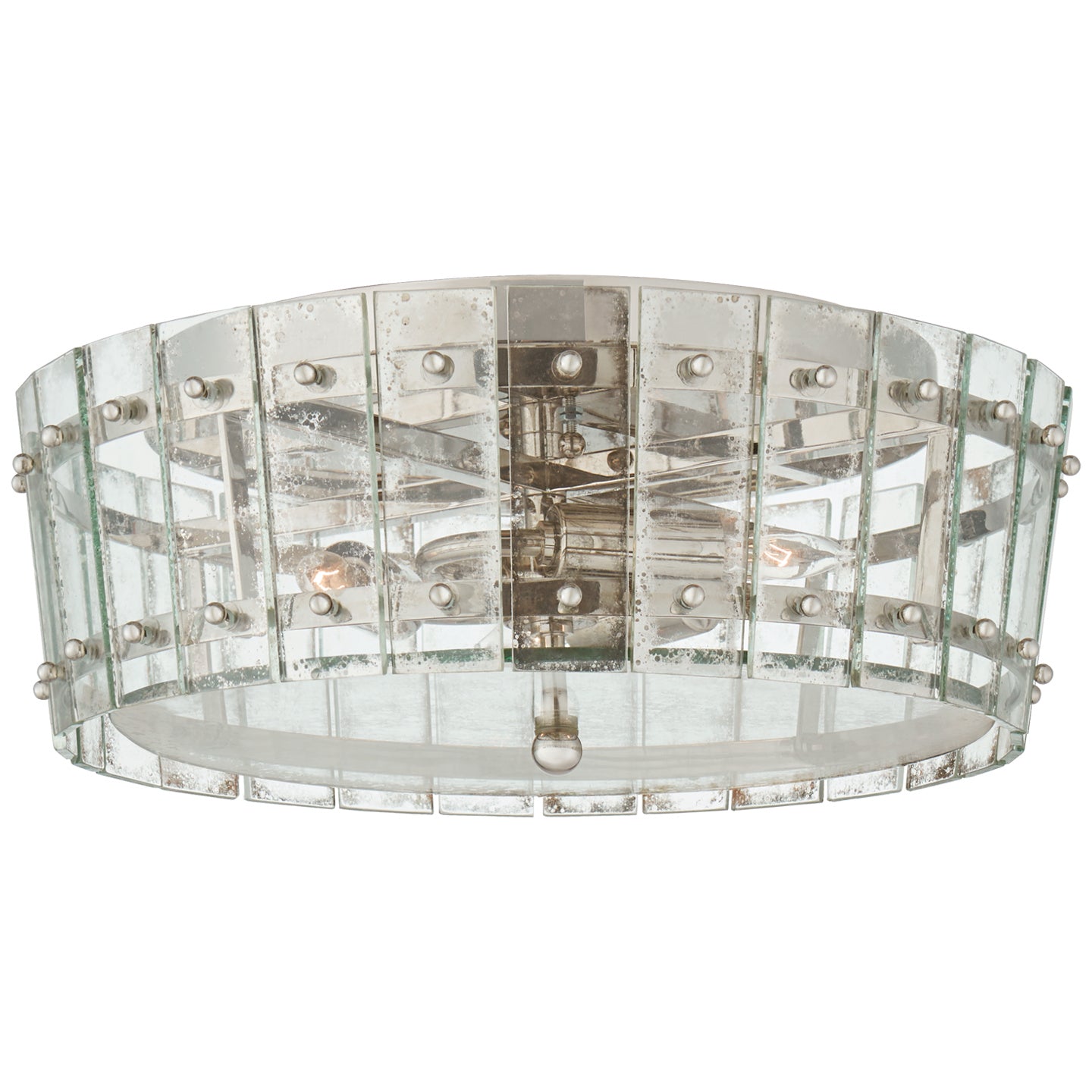 Visual Comfort Signature - S 4651PN-AM - Three Light Flush Mount - Cadence - Polished Nickel