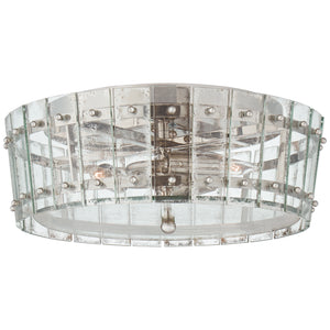 Visual Comfort Signature - S 4651PN-AM - Three Light Flush Mount - Cadence - Polished Nickel