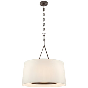 Visual Comfort Signature - S 5401AI-L - Six Light Pendant - Dauphine - Aged Iron