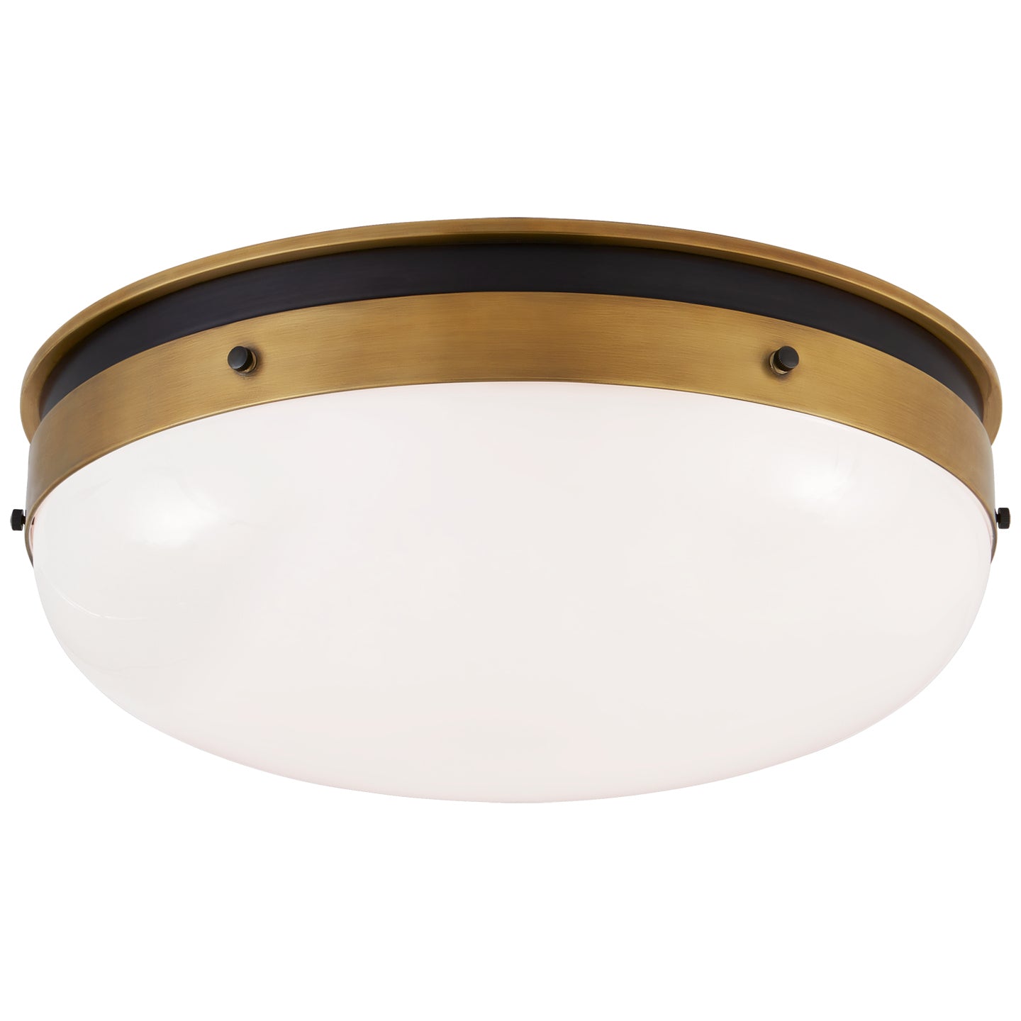 Visual Comfort Signature - TOB 4064BZ/HAB-WG - LED Flush Mount - Hicks - Bronze and Hand-Rubbed Antique Brass